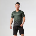 2022 new fitness T-shirt sweat-absorbent breathable elastic sports quick-drying clothing fitness leisure sports short-sleeved 1 piece
