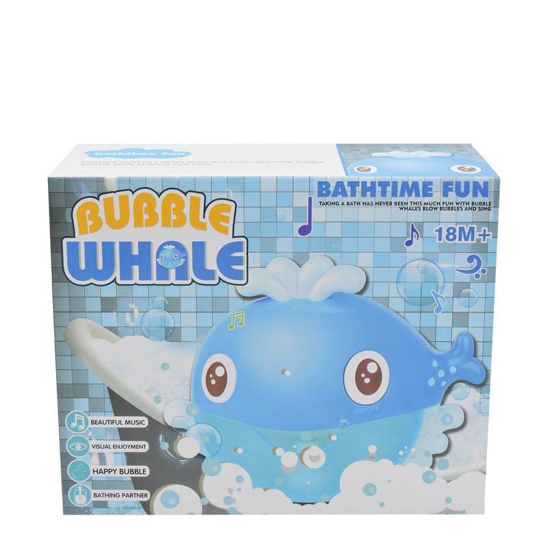 Cross-border children's bath crab bubble machine bathroom bath electric music automatic spit bubble frog water toy