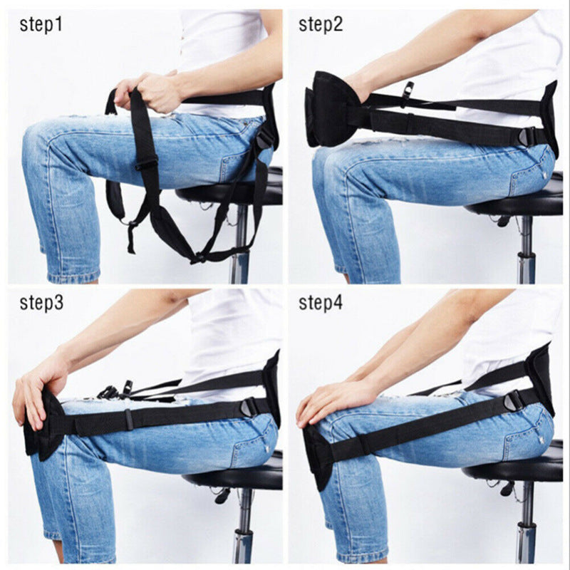 Cross-border supply sitting posture corrector shaping correction belt waist correction belt waist belt 260g factory self-sale