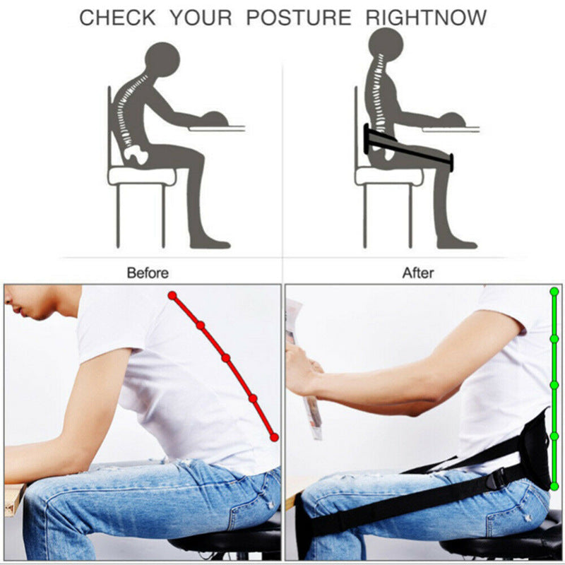 Cross-border supply sitting posture corrector shaping correction belt waist correction belt waist belt 260g factory self-sale