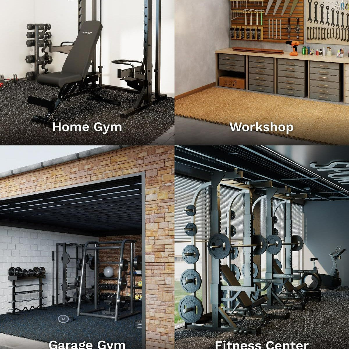 Custom-Made, Ships in 3-5 Days 10pcs Gym rubber floor mat, starry sky shock-absorbing mat, sports soundproofing floor mat