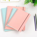 Workbook Transparent Frosted PP Coil Notebook A5 Strap Business Notepad Work Note Notebook Handwritten Copy