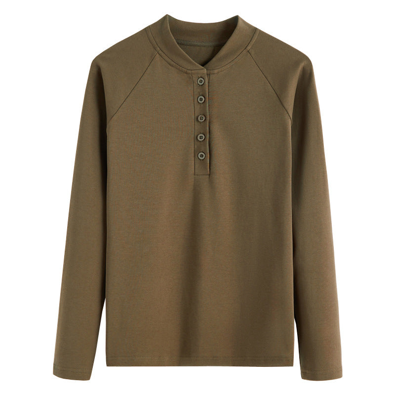 Long sleeved slim fit T-shirt for women