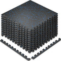 Custom-Made, Ships in 3-5 Days 10pcs Gym rubber floor mat, starry sky shock-absorbing mat, sports soundproofing floor mat