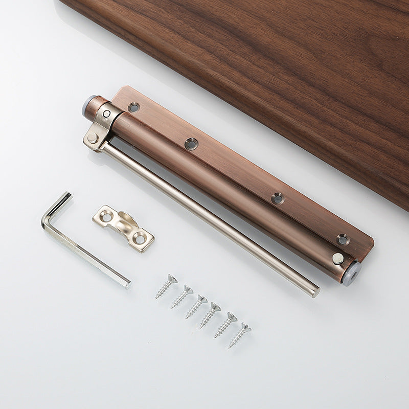 Hotel door stainless steel simple door closer Household light mute buffer adjustable automatic wooden door closer