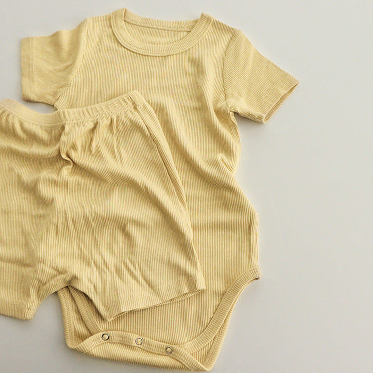 Baby clothes set summer baby clothes modal baby jumpsuit baby fart clothes baby crawling clothes