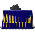9 gold aluminum alloy tuning fork set 174HZ285396417528639741852963HZ musical instrument accessories