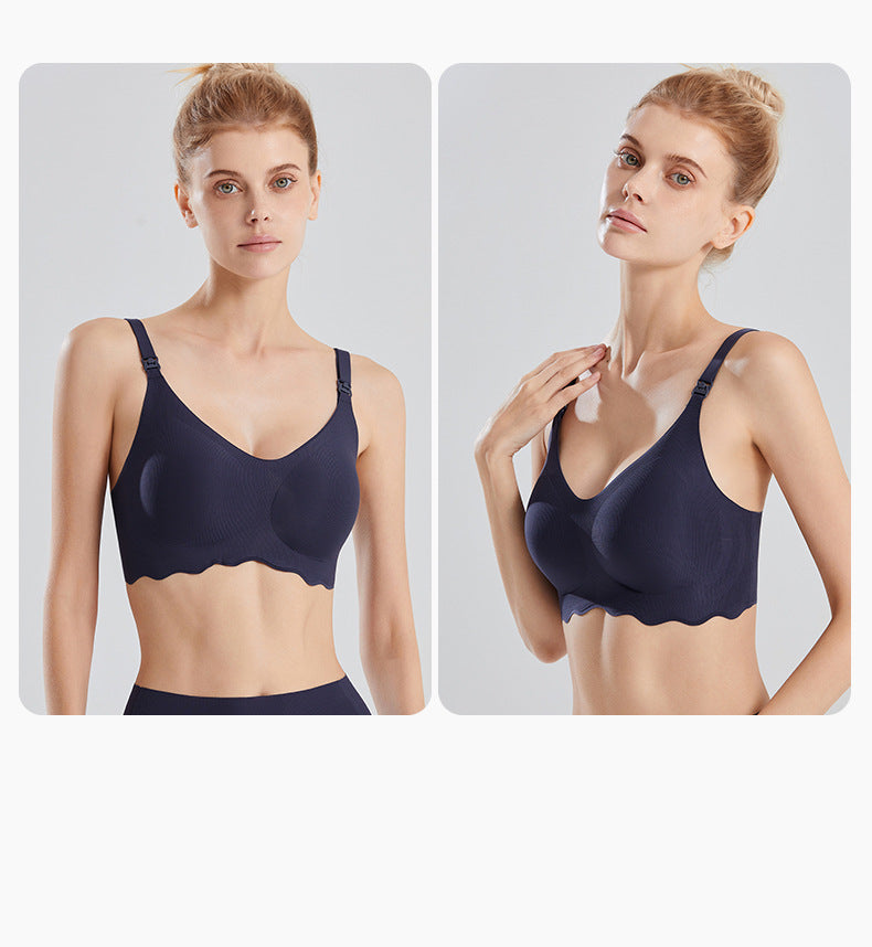 Nursing bra, thin anti-sagging, anti-bulging, high-elastic maternity bra, high-quality nursing underwear, maternity underwear