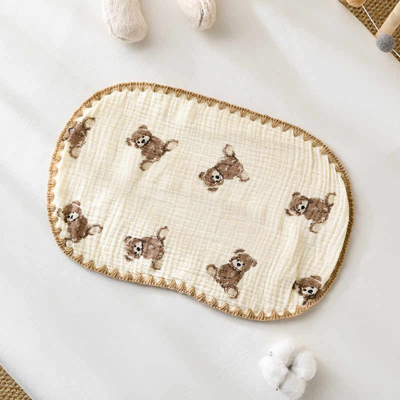 Baby pillow (0-6 months), pure cotton baby pillow, newborn baby pillow, small pillowcase/pillow cover.