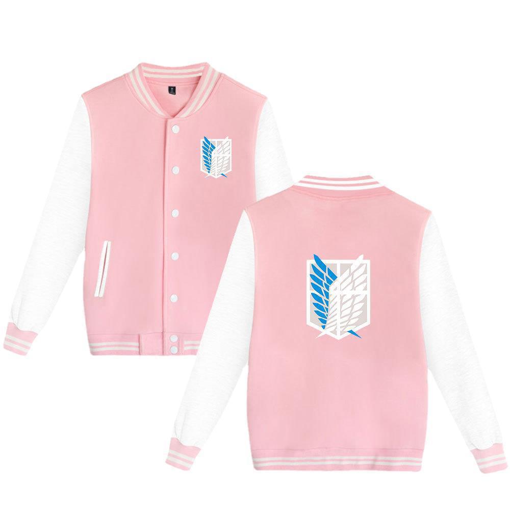 Attack on Titan sweatshirt Allen Wings of Liberty cardigan baseball uniform youth autumn new men's jacket men