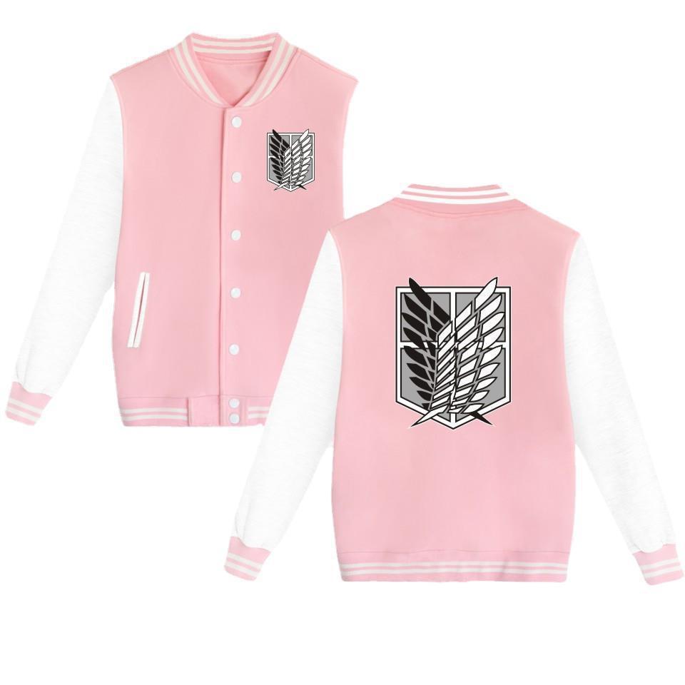 Attack on Titan sweatshirt Allen Wings of Liberty cardigan baseball uniform youth autumn new men's jacket men