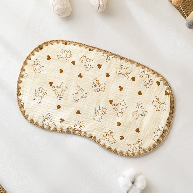 Baby pillow (0-6 months), pure cotton baby pillow, newborn baby pillow, small pillowcase/pillow cover.