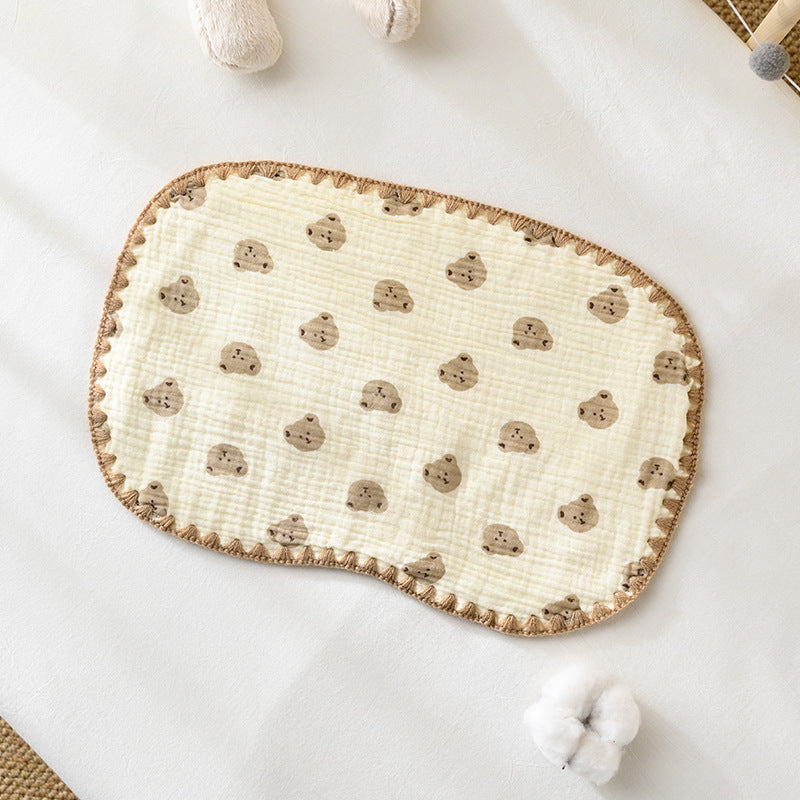 Baby pillow (0-6 months), pure cotton baby pillow, newborn baby pillow, small pillowcase/pillow cover.