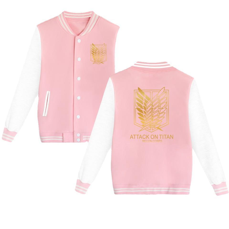 Attack on Titan sweatshirt Allen Wings of Liberty cardigan baseball uniform youth autumn new men's jacket men