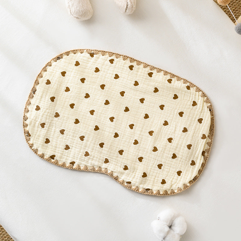Baby pillow (0-6 months), pure cotton baby pillow, newborn baby pillow, small pillowcase/pillow cover.