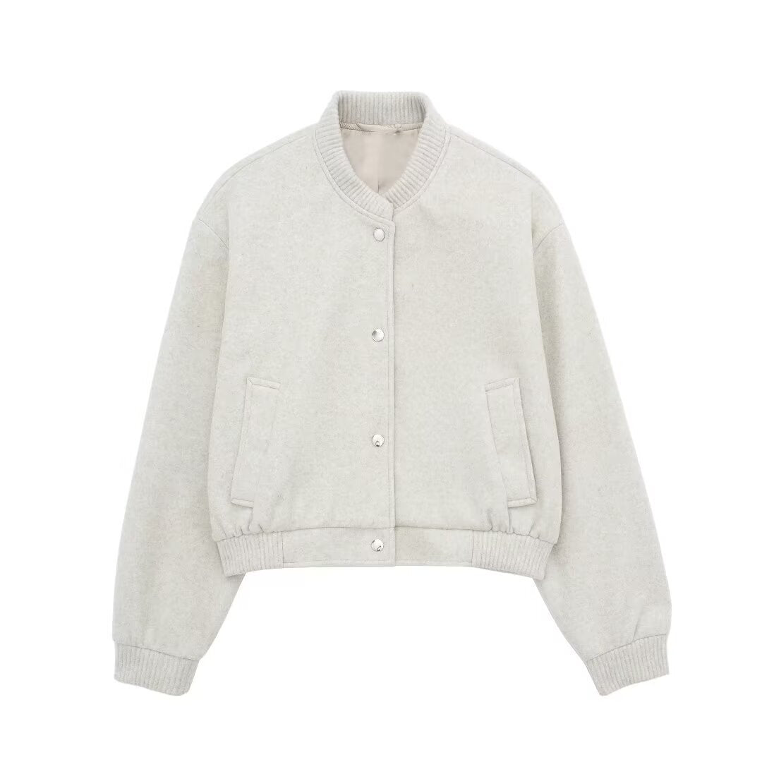 ZA cross-border women's clothing wholesale new style women's clothing European and American style soft pilot jacket 3046272 712