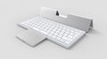 New Arrivals Wireless Bluetooth Keyboard Tablet Phone Computer with PU Leather Hidden Touchpad Portable
