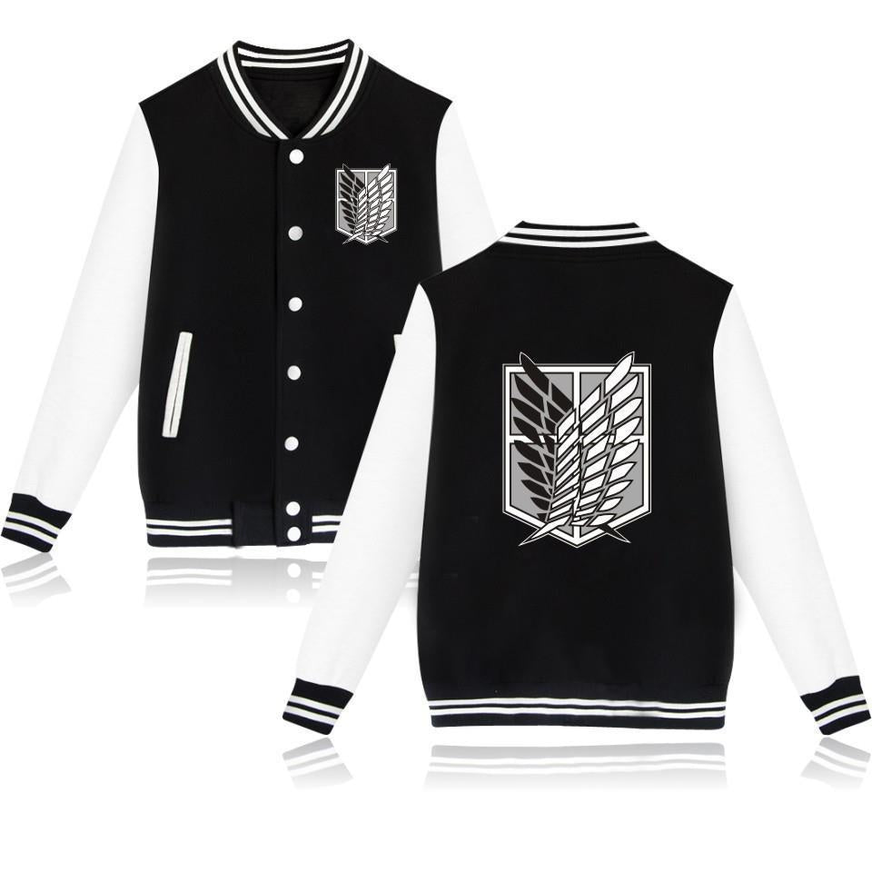 Attack on Titan sweatshirt Allen Wings of Liberty cardigan baseball uniform youth autumn new men's jacket men