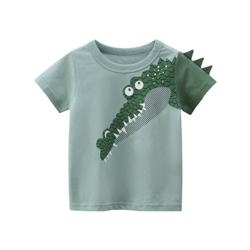 27kids Korean style children's clothing 2023 summer new wholesale children's short-sleeved t-shirt male baby clothes one piece consignment sale