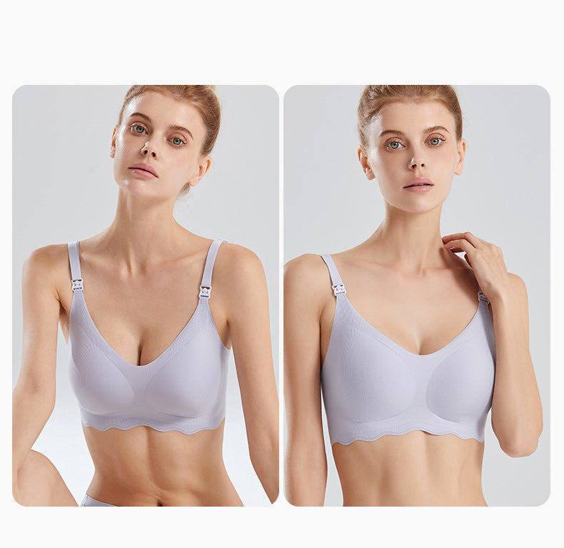 Nursing bra, thin anti-sagging, anti-bulging, high-elastic maternity bra, high-quality nursing underwear, maternity underwear