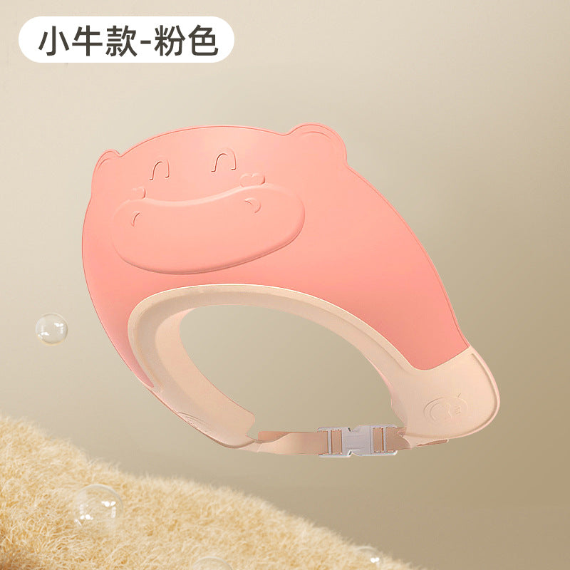 Children's shampoo cap baby waterproof shower cap newborn baby adjustable shampoo cap baby hair washing artifact