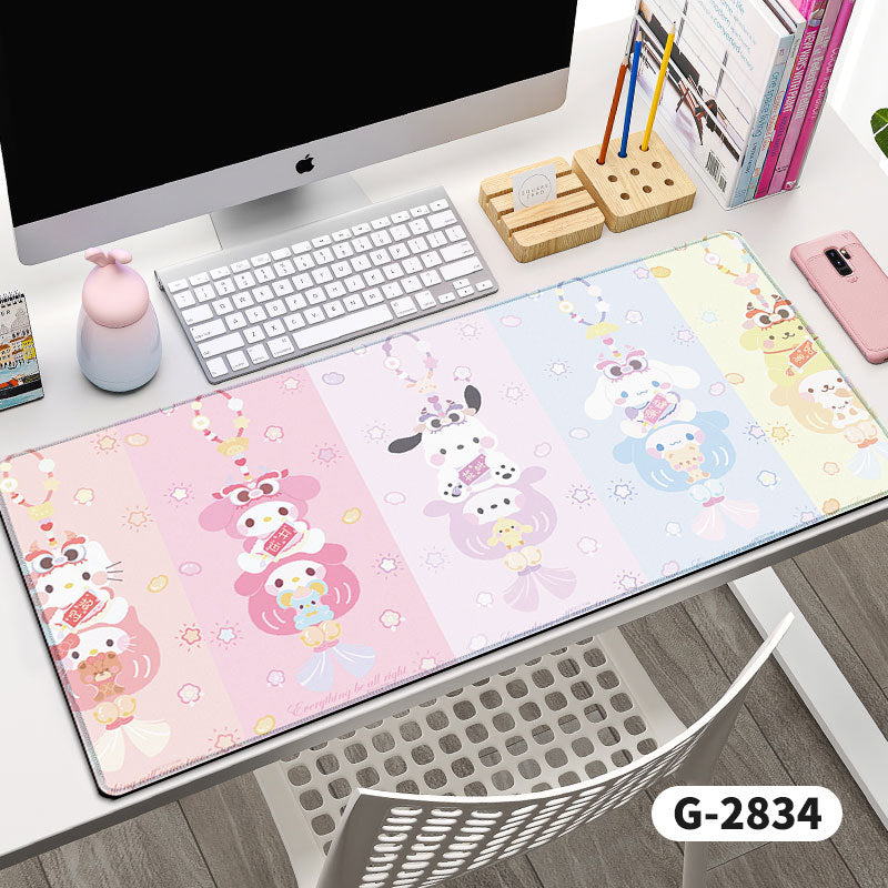 Long Coulomi Mouse Pad Wholesale Office Game Desk Pad Prevent Mouse Hand Keyboard Pad Good Luck Desk Pad