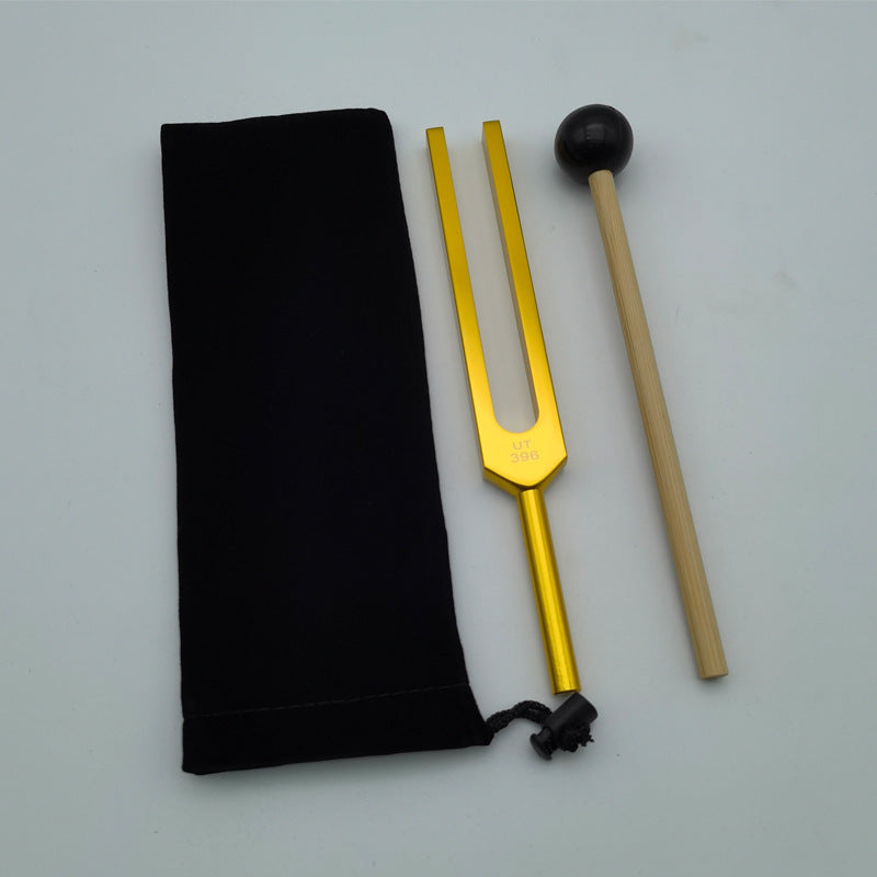 9 gold aluminum alloy tuning fork set 174HZ285396417528639741852963HZ musical instrument accessories