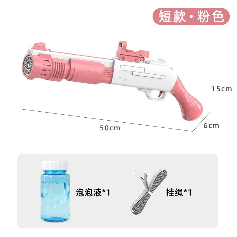 Space Bazooka Bubble Gun Douyin Net Red 69-hole Automatic Handheld Gatling Bubble Machine Colorful Lights