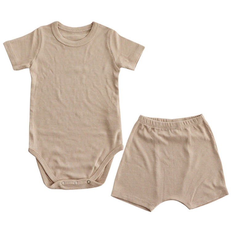 Baby clothes set summer baby clothes modal baby jumpsuit baby fart clothes baby crawling clothes