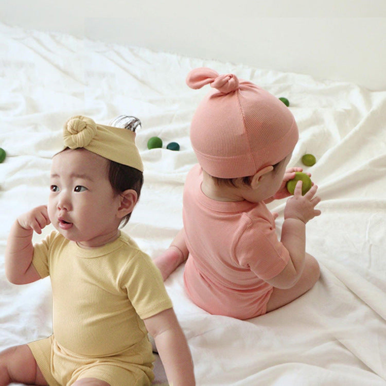 Baby clothes set summer baby clothes modal baby jumpsuit baby fart clothes baby crawling clothes