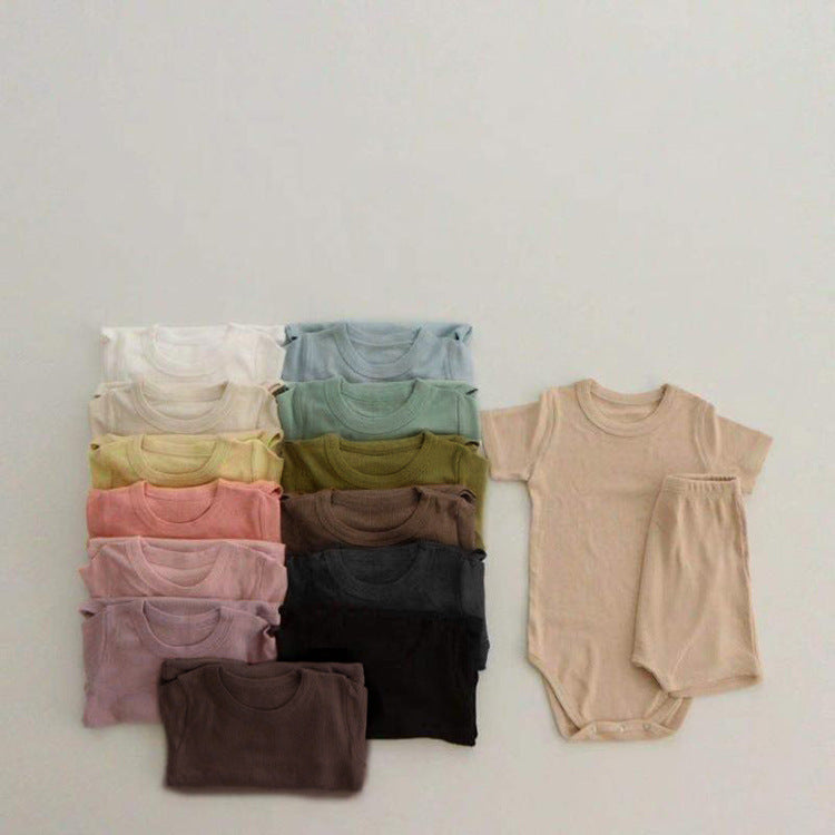 Baby clothes set summer baby clothes modal baby jumpsuit baby fart clothes baby crawling clothes