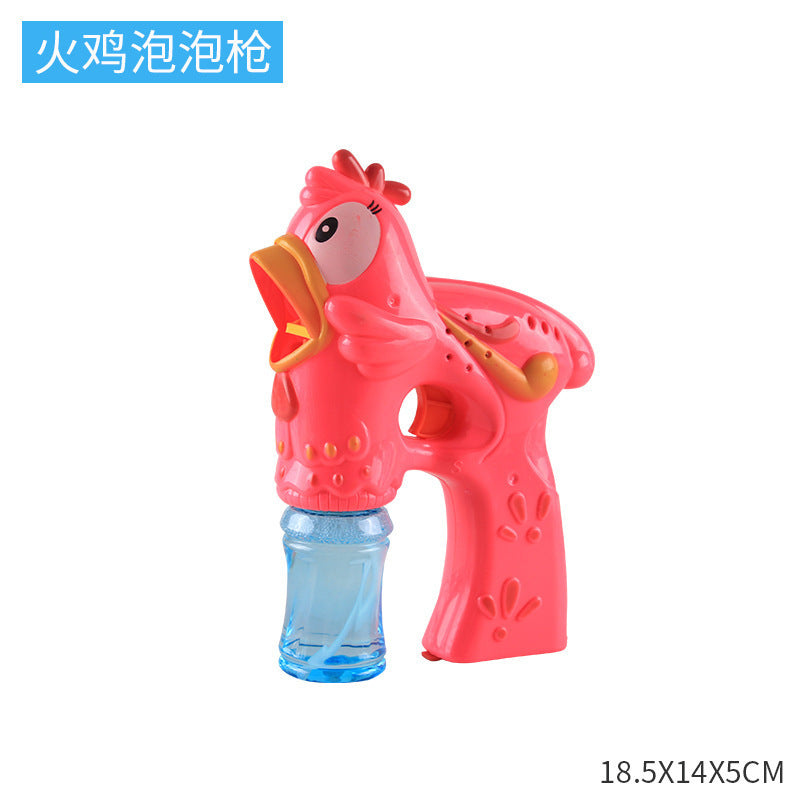 Space Bazooka Bubble Gun Douyin Net Red 69-hole Automatic Handheld Gatling Bubble Machine Colorful Lights