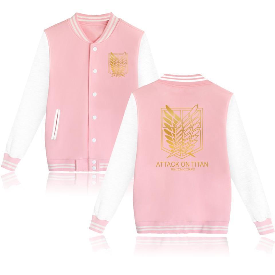 Attack on Titan sweatshirt Allen Wings of Liberty cardigan baseball uniform youth autumn new men's jacket men