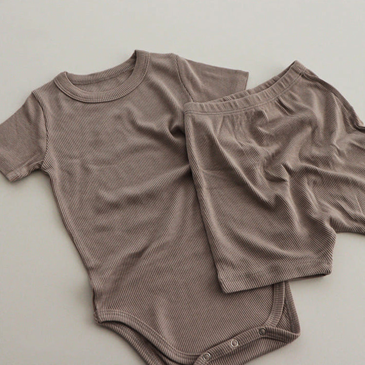 Baby clothes set summer baby clothes modal baby jumpsuit baby fart clothes baby crawling clothes