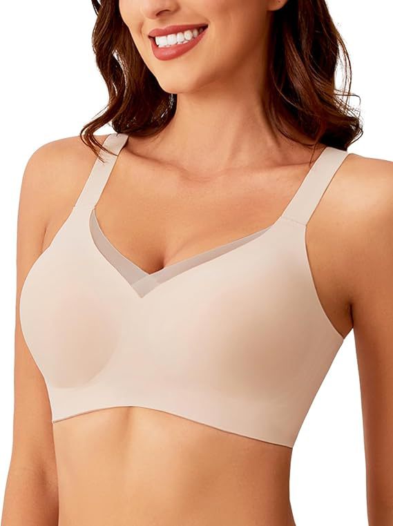 Cross-border special supply of popular style without steel ring bra seamless underwear European and American style large size comfortable foreign trade English washing water label