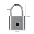 Smart Fingerprint Padlock Outdoor Waterproof Antirust Padlock Smart Electronic Padlock Head Door Anti-theft Combination Lock Cabinet