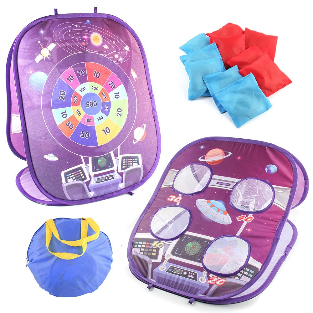 Three-in-one competitive folding goods wholesale set Amazon throwing sandbag tent game throwing toys