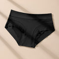 Cross-border hot-selling milk silk high waist large size underwear solid color underwear antibacterial crotch women's underwear briefs wholesale