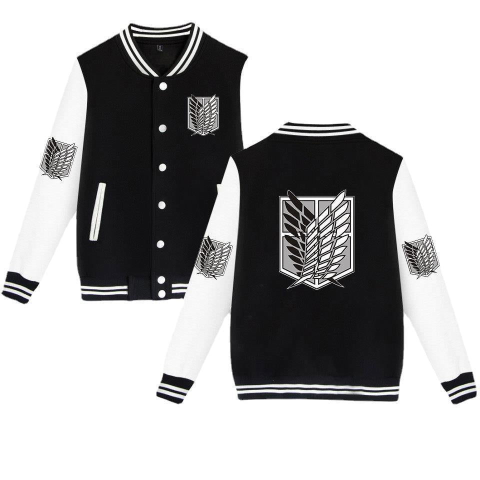 Attack on Titan sweatshirt Allen Wings of Liberty cardigan baseball uniform youth autumn new men's jacket men