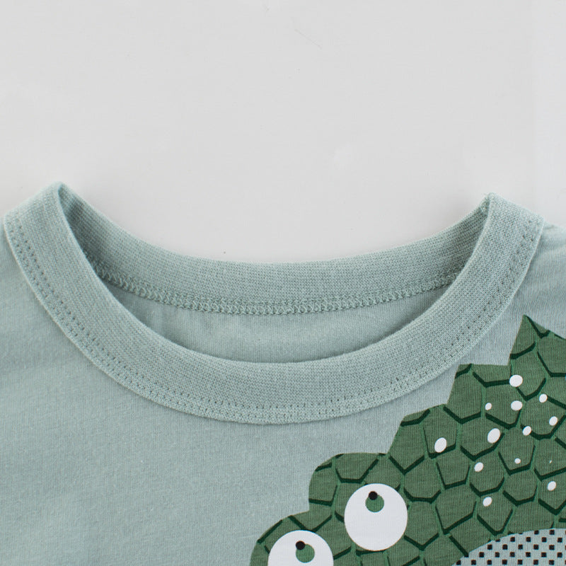 27kids Korean style children's clothing 2023 summer new wholesale children's short-sleeved t-shirt male baby clothes one piece consignment sale