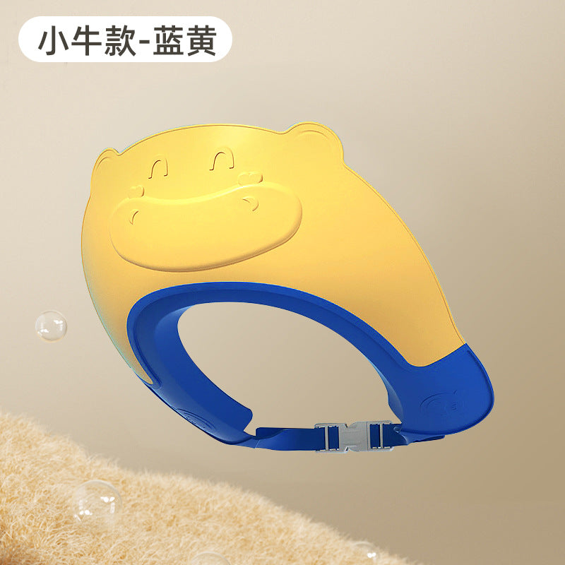 Children's shampoo cap baby waterproof shower cap newborn baby adjustable shampoo cap baby hair washing artifact