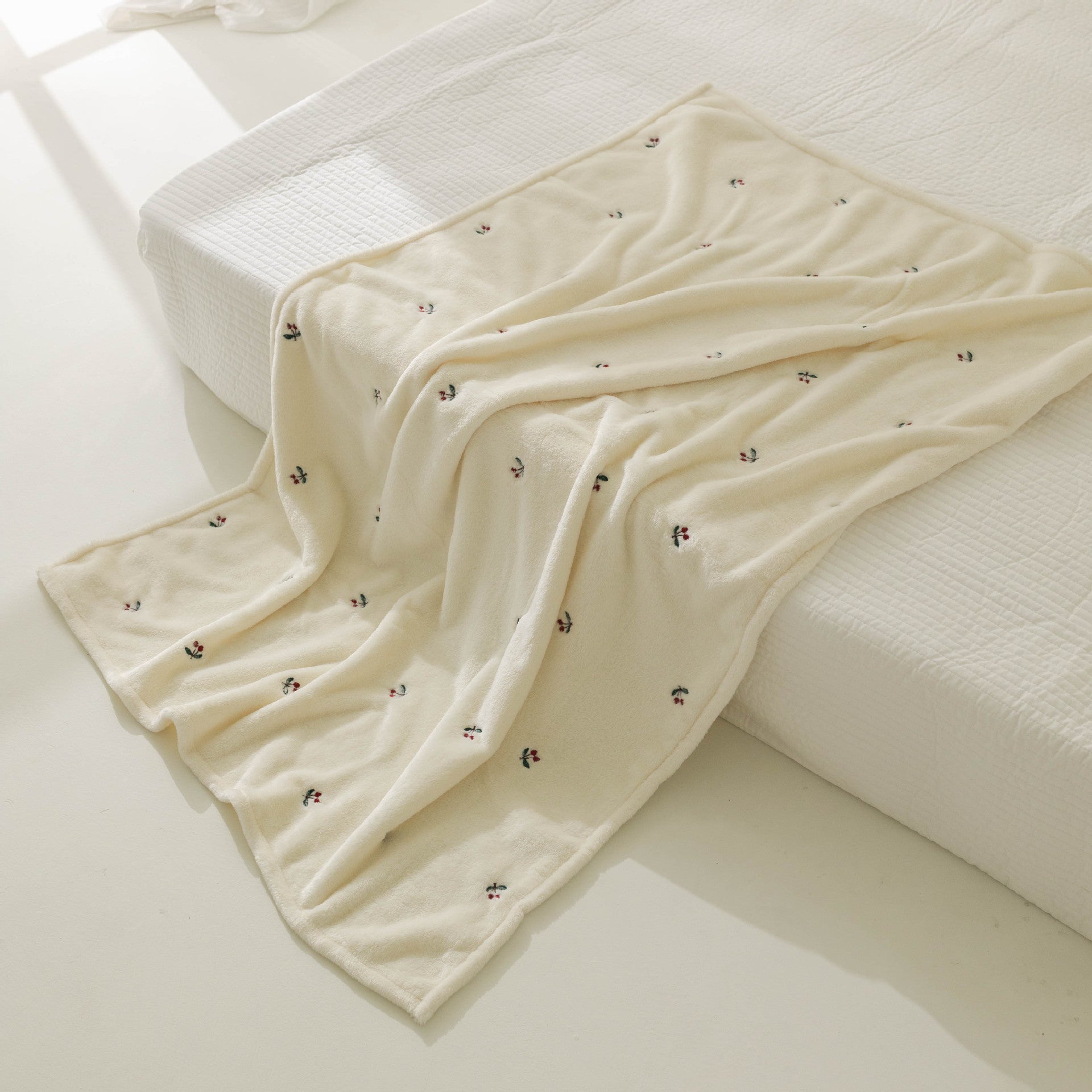 Korea Ins New Baby Velvet Blanket Baby Baby Outing Blanket Autumn and Winter Cover Blanket