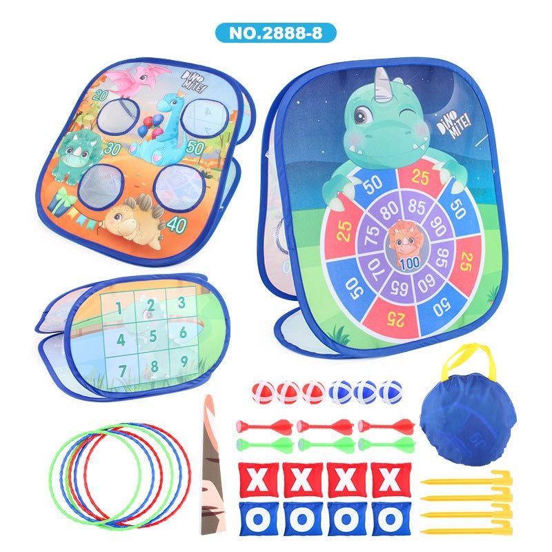 Three-in-one competitive folding goods wholesale set Amazon throwing sandbag tent game throwing toys