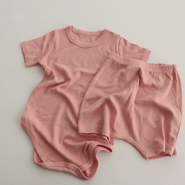 Baby clothes set summer baby clothes modal baby jumpsuit baby fart clothes baby crawling clothes