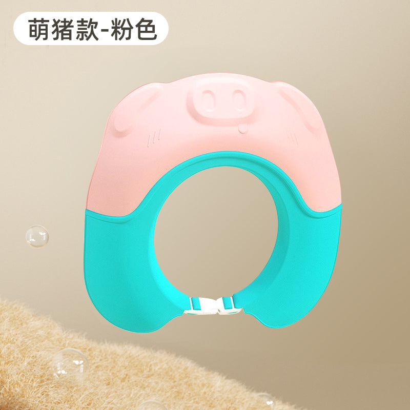 Children's shampoo cap baby waterproof shower cap newborn baby adjustable shampoo cap baby hair washing artifact