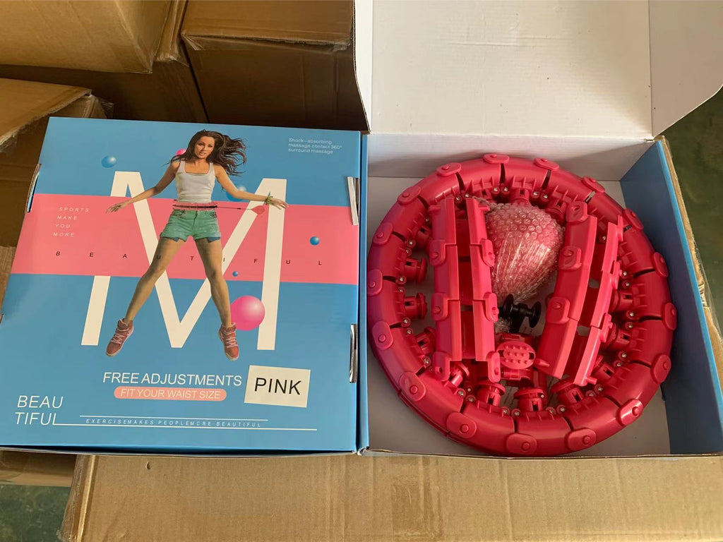 The source manufacturer's smart hula hoop Amazon's explosive model will not fall off the hula hoop detachable and adjustable hulahoop