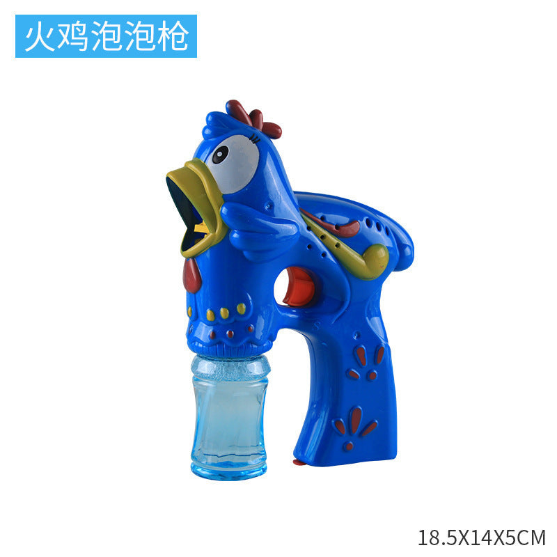 Space Bazooka Bubble Gun Douyin Net Red 69-hole Automatic Handheld Gatling Bubble Machine Colorful Lights