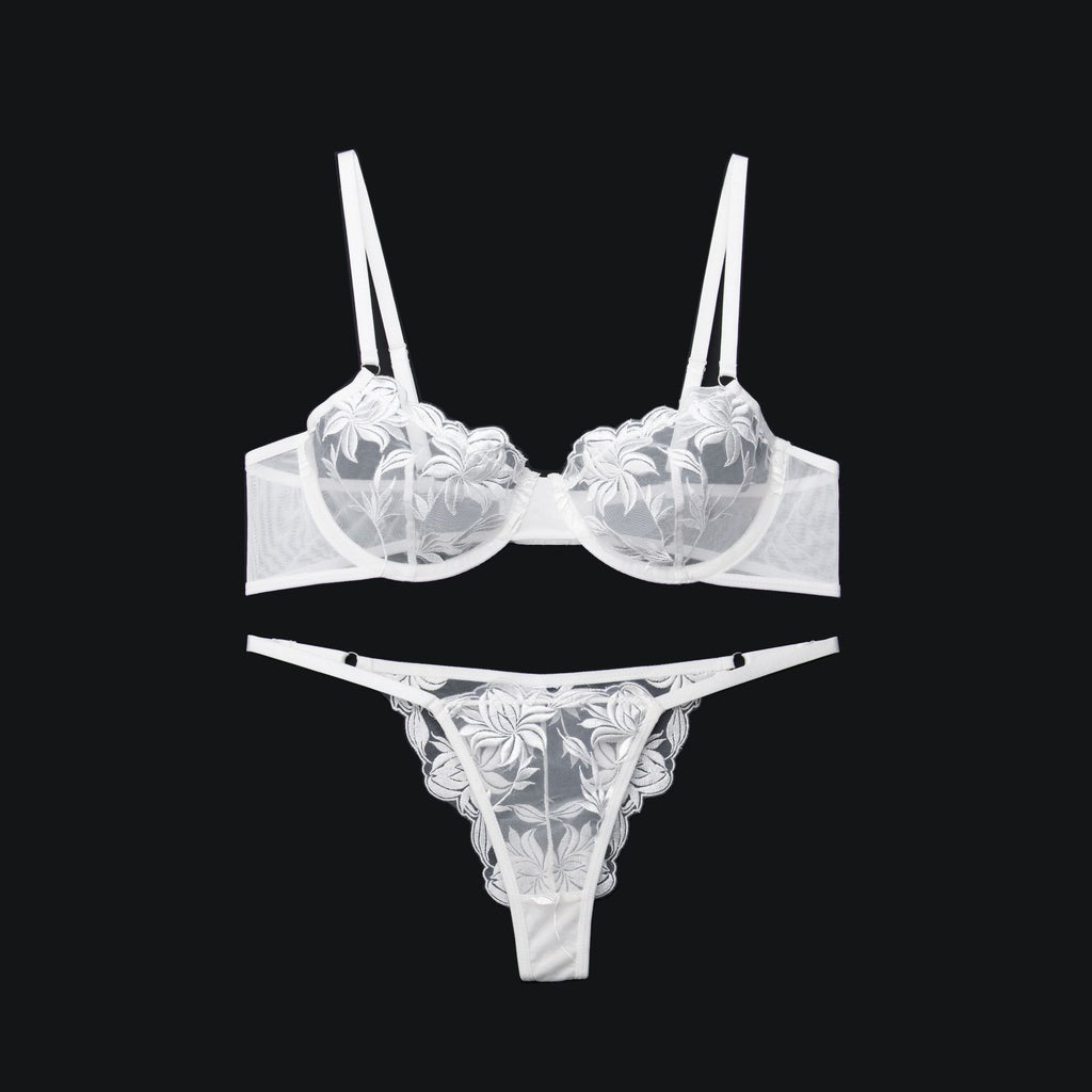 Y sexy underwear women's underwear hollow see-through mesh bra sexy bra underwear set spot direct sale