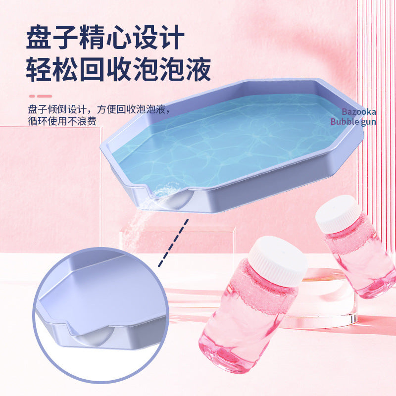 Space Bazooka Bubble Gun Douyin Net Red 69-hole Automatic Handheld Gatling Bubble Machine Colorful Lights