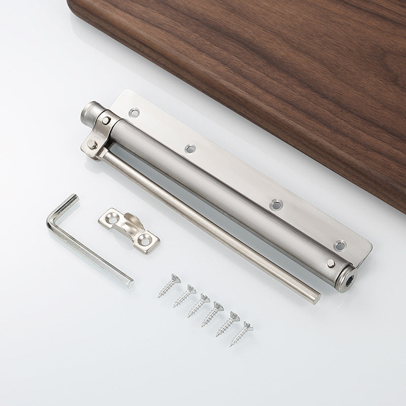 Hotel door stainless steel simple door closer Household light mute buffer adjustable automatic wooden door closer